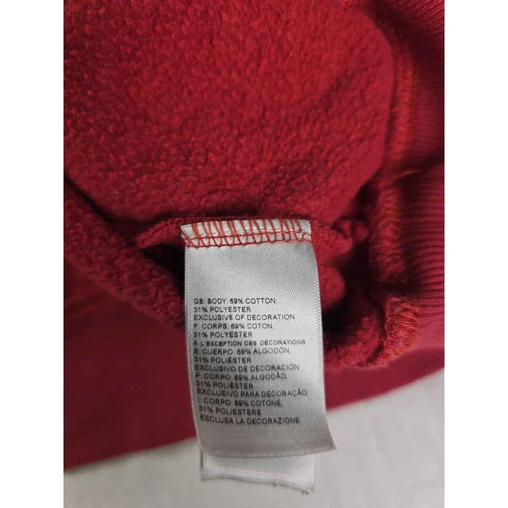 The North Face Hoodie‎ Mens Medium Red Never Stop Exploring Fleece Pullover